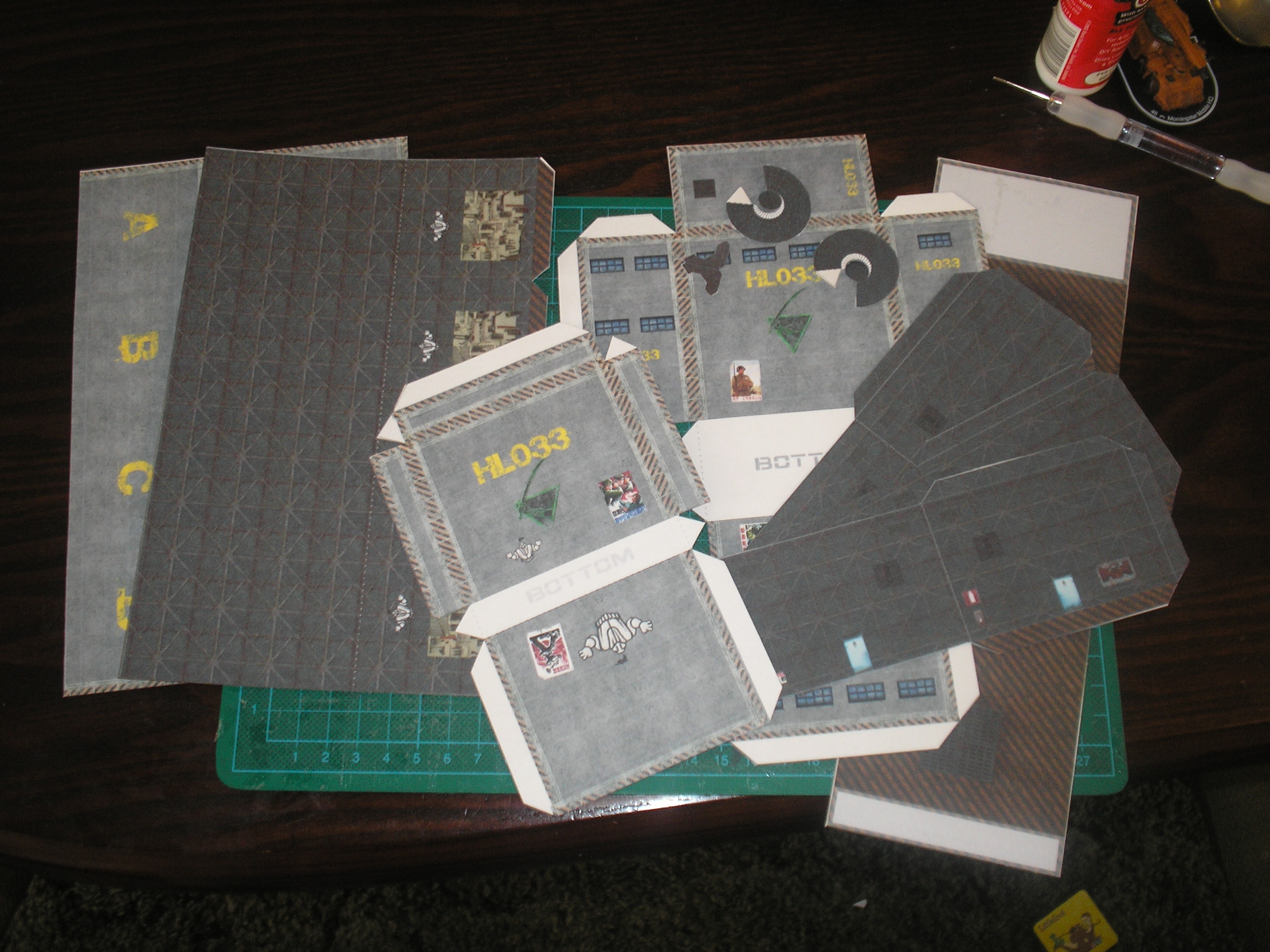 Printed Mech Repair Bay parts