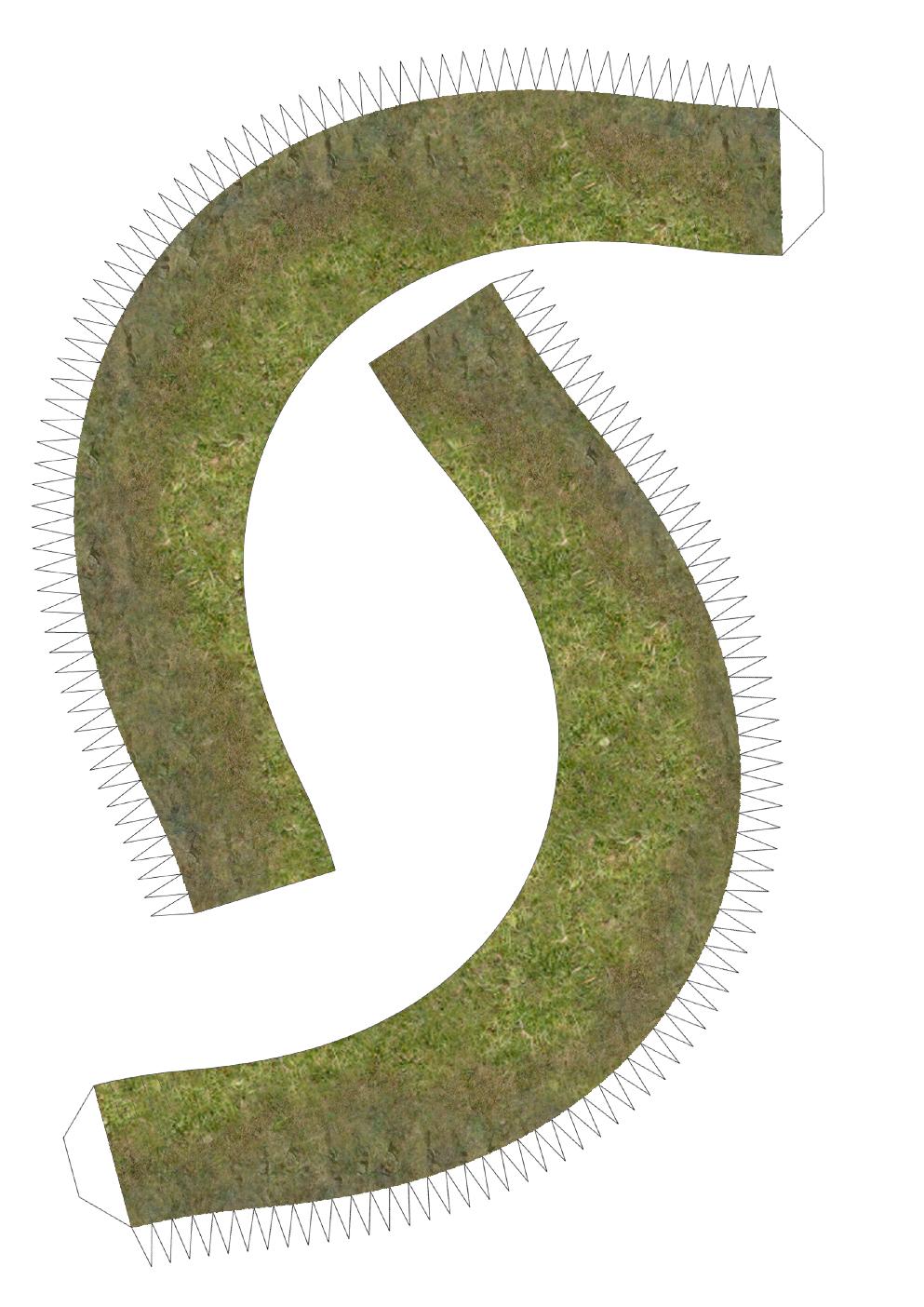 B7 hill curved side pieces and glue tabs